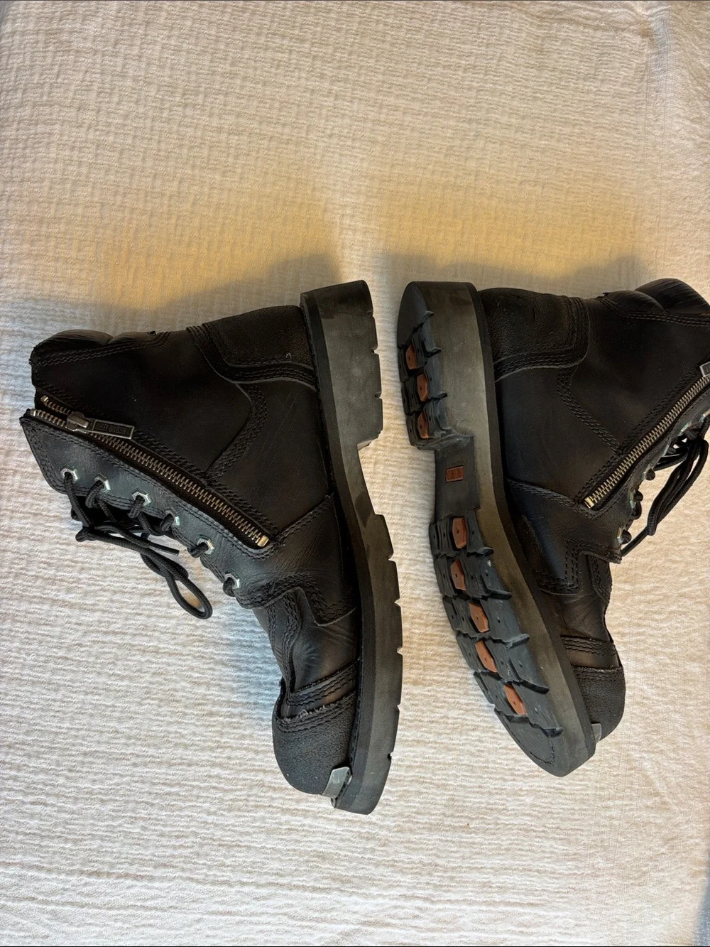 Harley-Davidson Black Stealth Motorcycle Riding Boots Size 10.5
